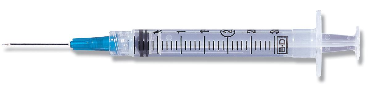 BD Luer-Lok Syringes w/Attached Needle