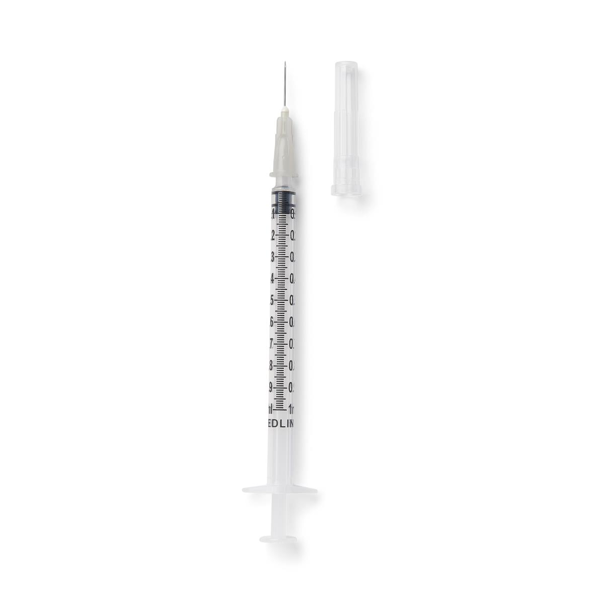 Medline Standard Hypodermic Syringes with Needle