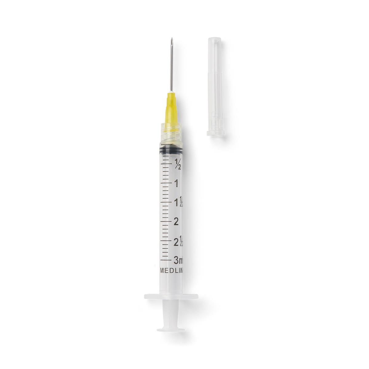 Medline Standard Hypodermic Syringes with Needle