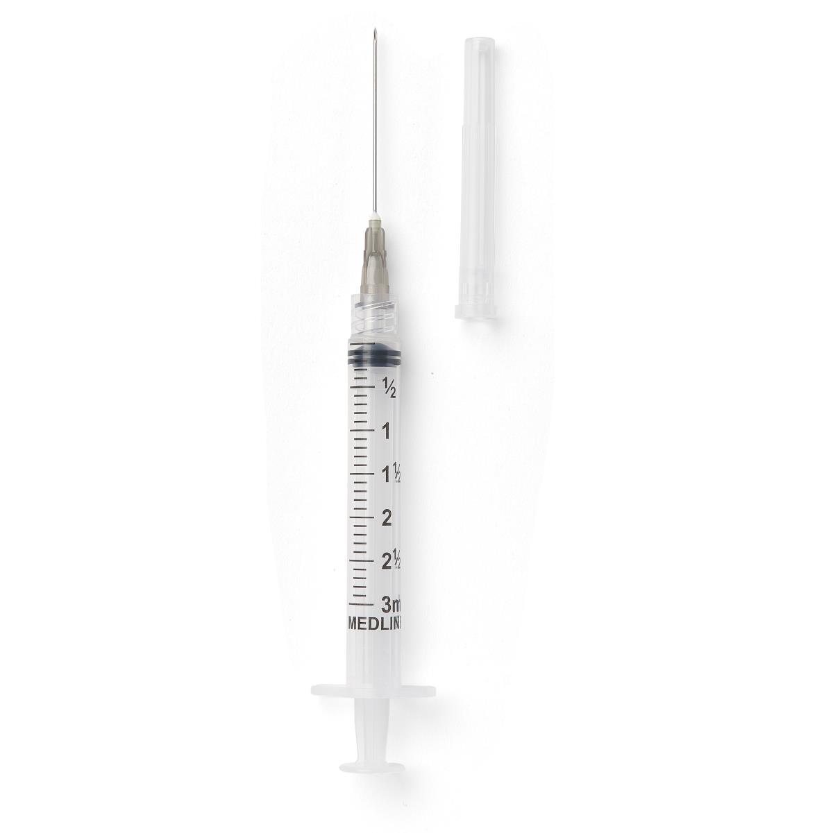 Medline Standard Hypodermic Syringes with Needle