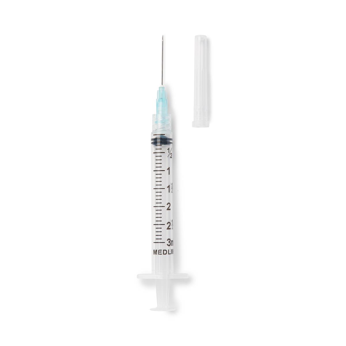 Medline Standard Hypodermic Syringes with Needle