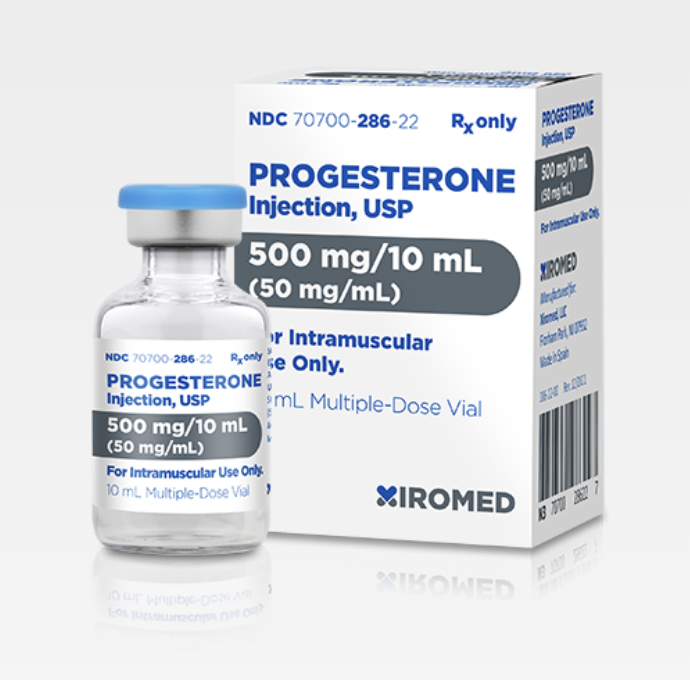 Progesterone Injection, USP 500mg/10mL (50mg/mL)